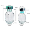 30ml 50ml Rhombus Shape Transparent Glass Perfume Bottle