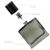 50ml 100ml Black Luxury High Quality Transparent Perfume Bottle with Lid