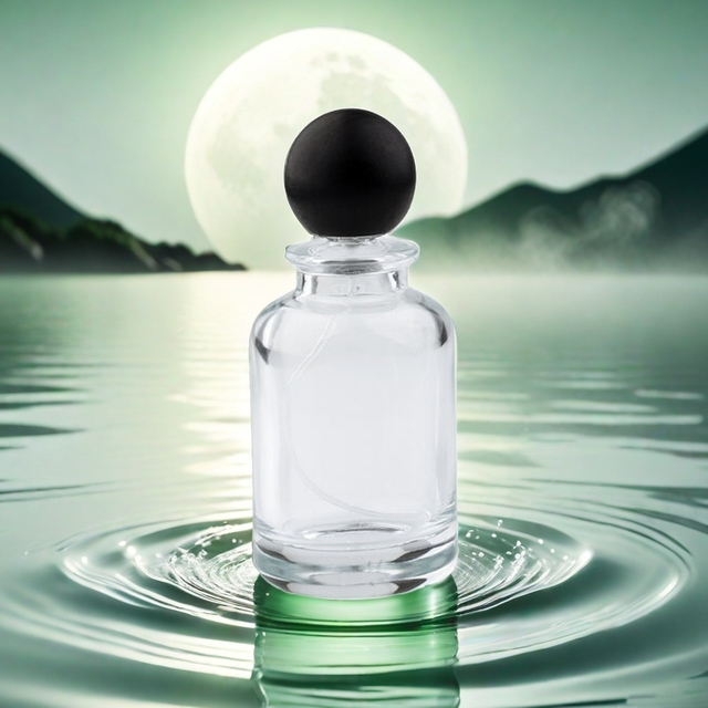 30ml 50ml 100ml Wholesale glass perfume bottle with resin ball cap