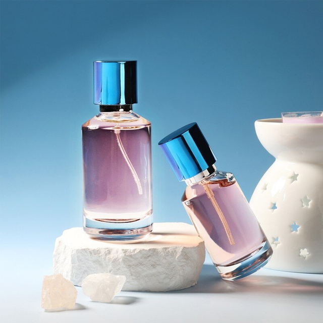 Manufacturer Supply Custom Perfume Bottle Empty 30ml 50ml 100ml Cylinder Glass Perfume Bottle with Spray
