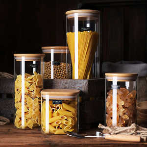 4oz modern kitchen finew glass storage spice jars and containers set with rosegold bamboo gold lid for tea food storage