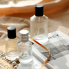 30ml 50ml 100ml Round Stripe Custom Empty Glass Perfume Bottle 