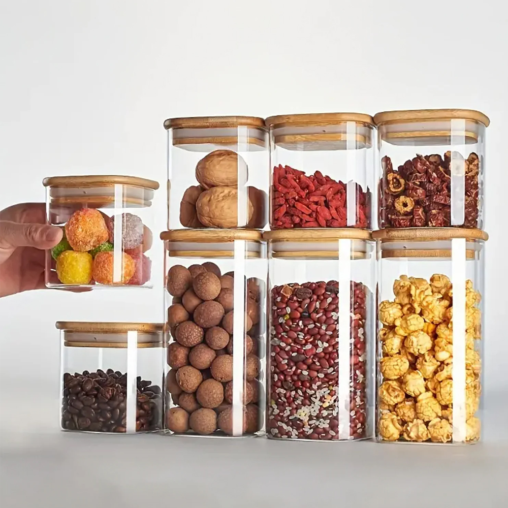 bamboo spice jars
