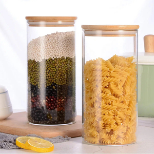 custom 150ml storage jar glass mason spice jar packaging canning 24 oz set with green wooden bamboo cork lid 100 ml