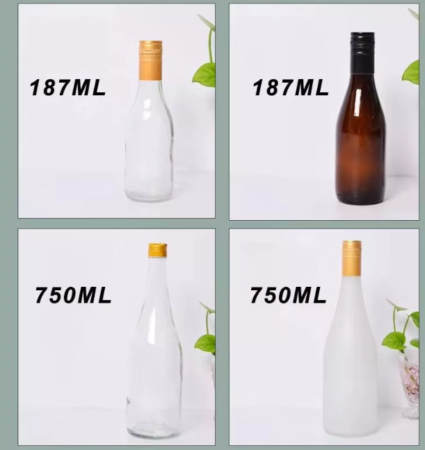 Engraved Glass Bottle Vodka Whisky Brandy Gin Bottle