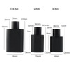 Black Spray Crimp Neck 30ml 50ml 100ml Oval Perfume Bottle