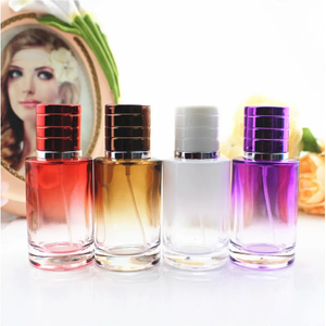 30ml Glass Perfume Bottle Gradient Empty Cylindrical Bottle Fine Mist Atomiser with Box Packaging
