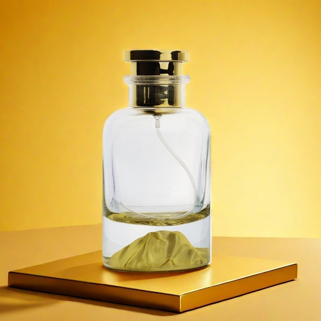 30ml 50ml 100ml Round Volcano Bottom Crimp Mist Fragrance Perfume Glass Bottles 