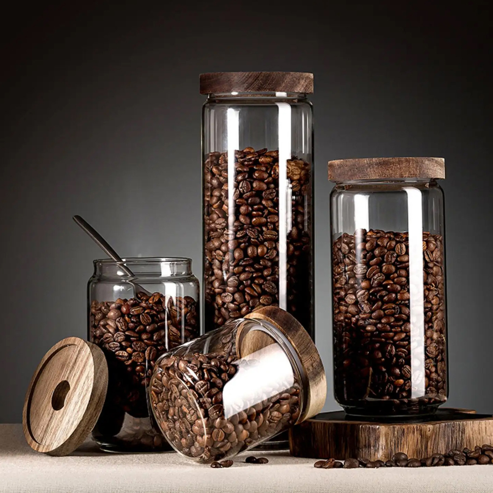 bamboo spice jars