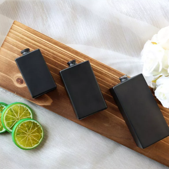 Portable Black Color Glass Bottle Spray Perfume Bottles 