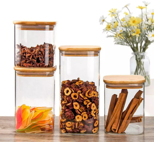 custom jars wide mouth with gold wooden lid1111