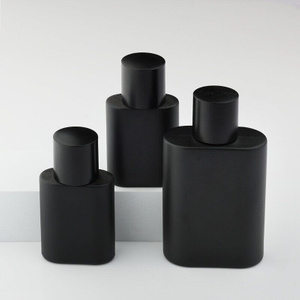 Black Spray Crimp Neck 30ml 50ml 100ml Oval Perfume Bottle