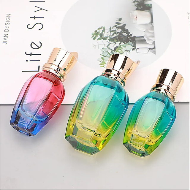 Unique Refillable Custom Empty Luxury Glass Perfume Bottle with Box Packaging