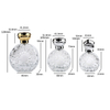 30ml 50ml 100ml Creative Flower Flat Round Shape Perfume Glass Bottle