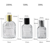 30ml 50ml Pineapple Portable Luxury Glass Perfume Bottle
