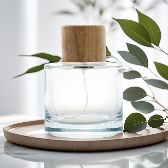30ml 50ml 100ml Cylinder Round Luxury Thick Glass Perfume Bottle