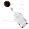 30ml 50ml 100ml Wholesale glass perfume bottle with resin ball cap
