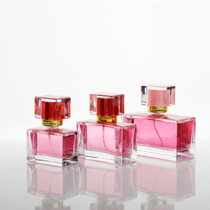 50ml transparent square perfume glass bottles