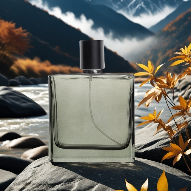  50ml 100ml Black Luxury High Quality Transparent Perfume Bottle with Lid