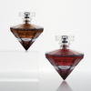 Custom Refillable Perfume Oil Bottle Luxury Diamond Shape Empty Glass Perfume Bottles with Box