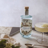 White Glass Spirit Liquor Bottle Engraved Glass Bottle Vodka Whisky Brandy Gin Bottle