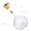 30ml 50ml 100ml Creative Flower Flat Round Shape Perfume Glass Bottle