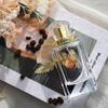 Manufacturer 50ml Flat Square Spray Glass Perfume Bottle Simple Neutral Style Empty Perfume Bottle