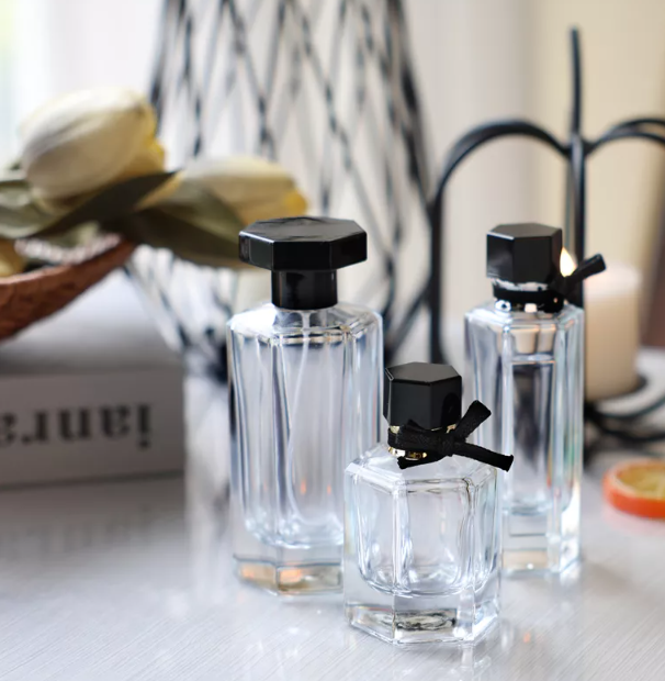 Small Square Perfume Glass Bottle